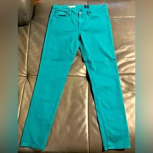 Adriano Goldschmidt teal Stevie Skinny jeans. 5” ankle width. Size 29/7. Cute!